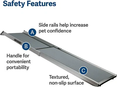 PetSafe 62320 Solvit Happy Ride Extra Long Telescoping Dog Ramp up to 300 lb - Image 1 of 4