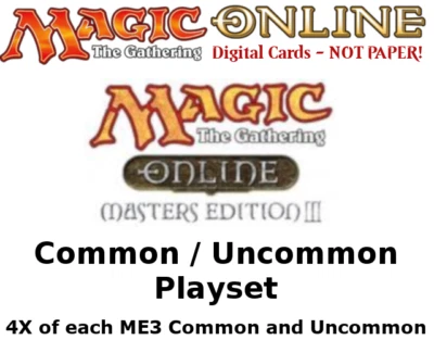 MTGO Magic Online ME3 Master's Edition 3 Playset 640 Cards 4x Common/Uncommon - Image 1 of 4