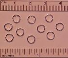 5.5mm JUMP RINGS for 1:9 Scale Model Horse Tack - SILVER PLATED Set-of-10