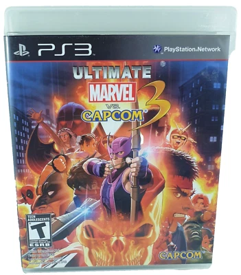 Sony PS3 Playstation 3 Ultimate Marvel VS Capcom 3 Game & Manual 2011 PAL Ret VG - Image 1 of 4