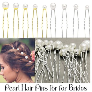 18Pcs Gold Silver Wedding Party Hair Pin Bridesmaid Pearl Bridal Clip Grip New - Picture 1 of 19