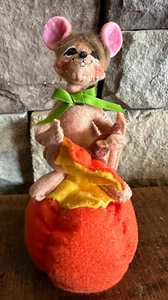 Annalee Mobilitee 5"  Harvest Pumpkin Mouse #350314 Fall/Thanksgiving 2014 - Picture 1 of 9