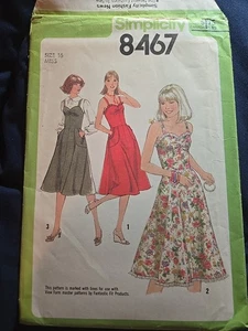 Simplicity 8467 Misses' Sundress or Jumper Size 16 Missed Uncut 1978, Vintage - Picture 1 of 5