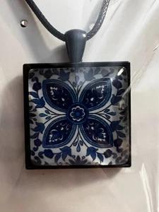 Nuevo Colgante Hecho a Mano Portugués Portugal Diseño Azulejo - Imagen 1 de 5
