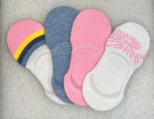 4 Pairs of No Show Socks NEW Assorted Designs - Picture 1 of 1