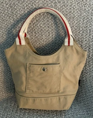 Vintage Abercrombie & Fitch Bag Womens Tote Handbag Canvas Tan - Image 1 of 4