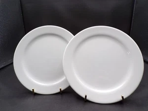 Zwei Williams Sonoma Ganz Weiß Brot Dessert Vorspeise Teller 6-3/8" K25 - Bild 1 von 8