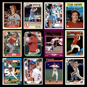 Tommy Tom Herr Lot 12 Baseball Cards 1982-1991 St. Louis Cardinals/MIN/PHI/NYM - Picture 1 of 14