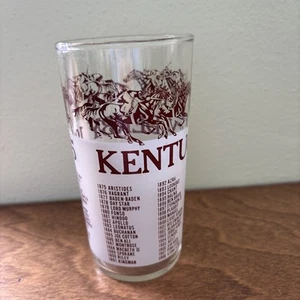 Vintage Kentucky Derby 1975 come nuovo Julep vetro marrone smerigliato *non ufficiale - Foto 1 di 8