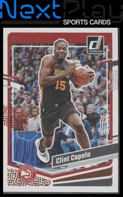 2023-24 Donruss #91 – Clint Capela Silver Press Proof | - Image 1 of 2