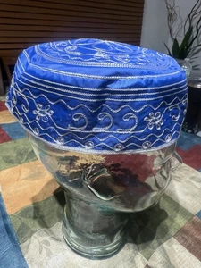 Gorro Quilla Santo Yemaya Orisha Hombre Santeria Yoruba Religion Lukumi Bordado - Bild 1 von 3