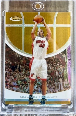 2005-2006 Udonis Haslem Topps Finest #20/29 Gold X/Fractor Miami Heat Legend 💎 Foto 1 de 2