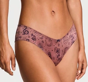 Victoria’s Secret VERY SEXY High-Leg Cheeky Panty Print Mauve Satin Large NWT - Picture 1 of 4