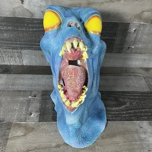 2000 Paper Magic Group Blue Demon Alien Fangs Creature Monster Vintage Mask - Bild 1 von 9