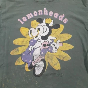vintage t-shirt 1992 Lemonheads Green Cow Evan Dando Anvil XL alternative rock - Picture 1 of 11