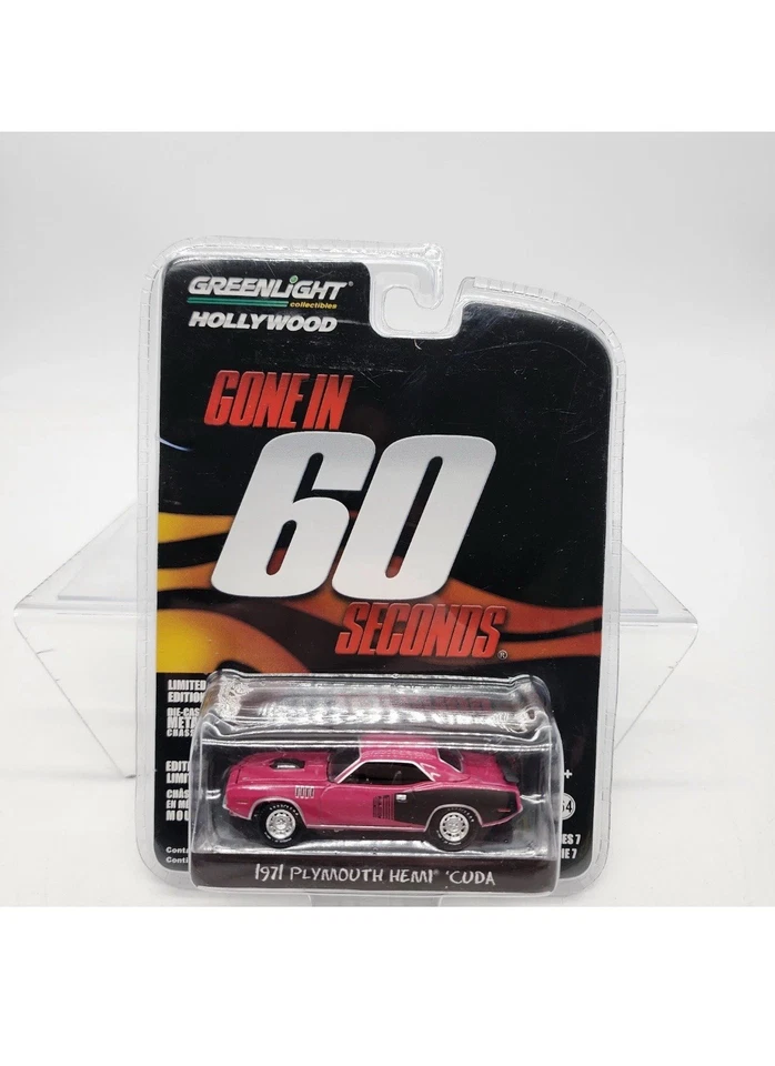 UH Greenlight Hollywood 1:64 "Lo que se llevó" 1971 Plymouth Hemi Cuda S7 Nuevo Foto 1 de 4