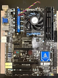 BIOSTAR Hi-Fi A85W Motherboard with AMD A10-5800 CPU & 16GB DDR3 RAM - Picture 1 of 7