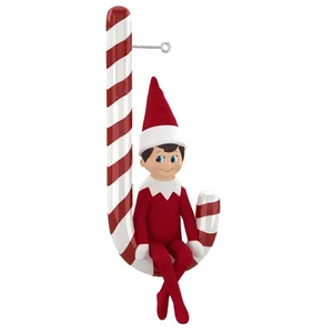 Hallmark Andenken Weihnachtsschmuck 2022 Elfe im Regal Zuckerstange Cheer Scou - Bild 1 von 6