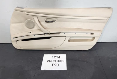 ✅ 07-13 OEM BMW E93 E92 335 Front Right Passenger Door Card Panel Beige Leather - Image 1 of 4