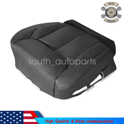 New Driver Bottom Black Perforated Leather Seat Cover For 2006-11 Cadillac DTS Foto 1 de 4