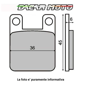 Pair brake pads front Husqvarna WRS 50 (SCOOTER) 1999 RMS 225100080 - Picture 1 of 1