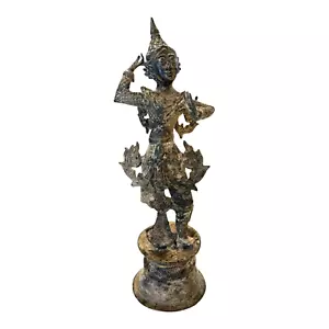 Antique Thailand Bronze Dancing Entertainer Figural Statue - Picture 1 of 18