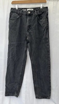 MNG Mango Mom Jeans Faded Black Size W30” L25” Denim Cotton Women’s  - Image 1 of 4