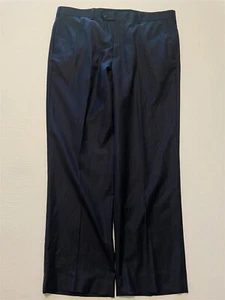 Brooks Brothers 38x30 Navy Blue Stripe 18181 Madison 100% Wool Mens Dress Pants - Picture 1 of 9