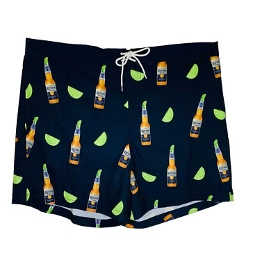 Corona Beer Mens Board Swimming Trunks Shorts Size 3XL Navy Vacation Cruise Life - Image 1 of 4