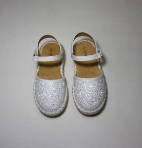 Toddler Girls Espadrille Flats Sandals White, NWT, cat & Jack - Picture 1 of 5