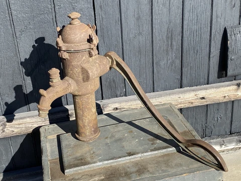 May 26, 1874 W & B Douglas Water Pump, Pendulum Pump, Working Handle & Plunger Cover