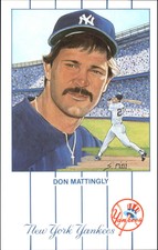 1990s Yankees Historic Editions Postcard  #7 Don Mattingly  O10873 