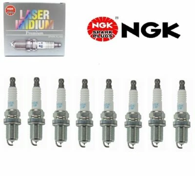 8 Pcs Laser Iridium Spark Plugs NGK 2004-2006 Jaguar XKR 4.2L V8 Kit Set - Image 1 of 4