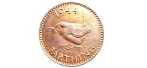 1944 GEORGE VI FARTHING WITH LUSTRE - Picture 1 of 3