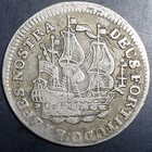 Netherlands 6 Stuivers Scheepjesschelling West Friesland 1755 Silver Fine to VF