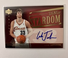 2004-05 SP Authentic RC Autograph Luke Jackson Rookie Auto 15/50 Cleveland
