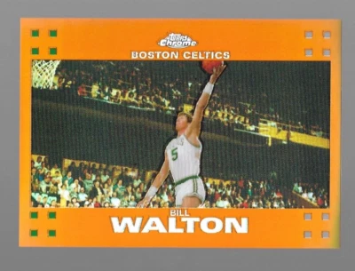 2007-08 Topps Chrome Bill Walton Orange  Refractor  #93/199 - Image 1 of 2