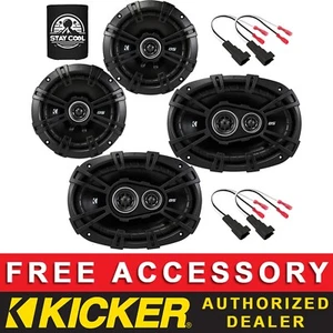 KIT ALTAVOCES KICKER DSC6504 6.5"+6"X9"DSC69304 PARA GMC SIERRA 1500 (TODA CABINA) 14-19 - Imagen 1 de 7