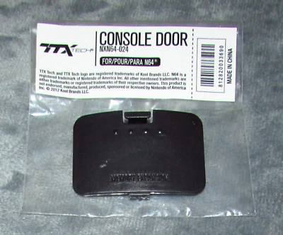 Nintendo 64 Black Jumper Pak Memory Expansion Replacement Cover / Door - Image 1 of 2