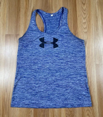 Under Armour Tank Top Womens M Medium Blue Athletic Activewear Sleeveless - Image 1 of 4