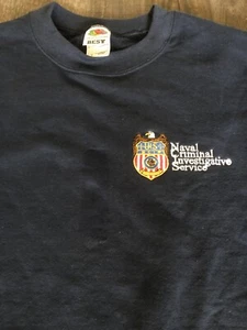 Pequeña Sudadera US NCIS Pecho Bordado Azul Marino Mejor Fruta del Telar 50/50 - Imagen 1 de 8