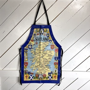 Map Of Scotland Apron Family Crests, BBQ Apron, Kitchen, Cooking Apron Rare - Picture 1 of 12