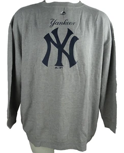 New York Yankees MLB Majestic Para Hombre Grande y Alto Cuello Redondo Sudadera - Imagen 1 de 5