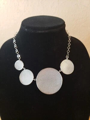 Collar Pianegonda Plata Esterlina Moderno Malla Círculos Alegría Foto 1 de 4