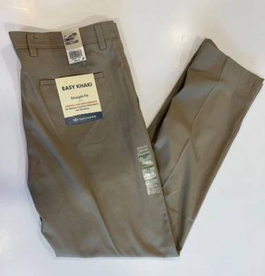 Dockers Men's Easy Khaki Flat Front Pant W/Comfort Waistband Size W38 X L34 - Image 1 of 3
