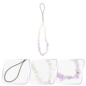  Mobile Phone Chain Pendant Crystal Beaded Wrist Strap Universal Lanyard - Zdjęcie 1 z 12