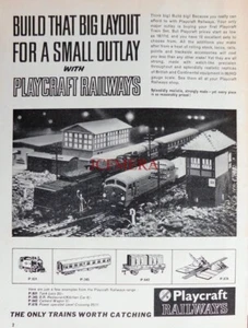 PLAYCRAFT Model Railway Sets ADVERT #4 Original Vintage 1965 Print Ad 677-69 - Picture 1 of 1