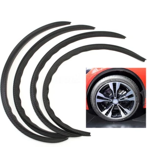 US Carbon Fiber Style Wheel Eyebrow Arch Trim Lips Fender Flares Protector - Picture 1 of 8