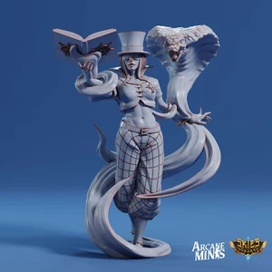 Human Illusionist Wizard Pose 1 | D&D Miniature | Arcane Minis | 35mm - Bild 1 von 5