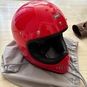 Rare Discontinued SHOEI EX-ZERO Red Full Face Helmet Size L 59cm Vintage Style - Picture 1 of 4
